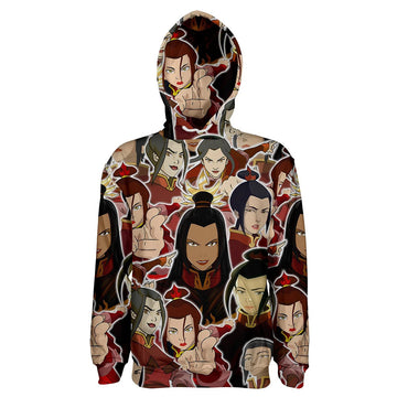 Avatar: La Leyenda de Aang Avatar: The Last Airbender Sudadera Azula Sudadera Estampada con Capucha Unisex